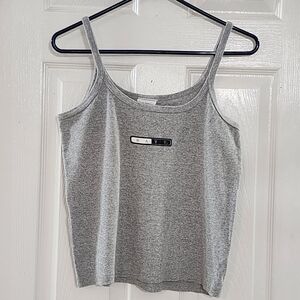 VTG 90s The Cotton Exchange Navy Academy Cami Tank Top Grey L